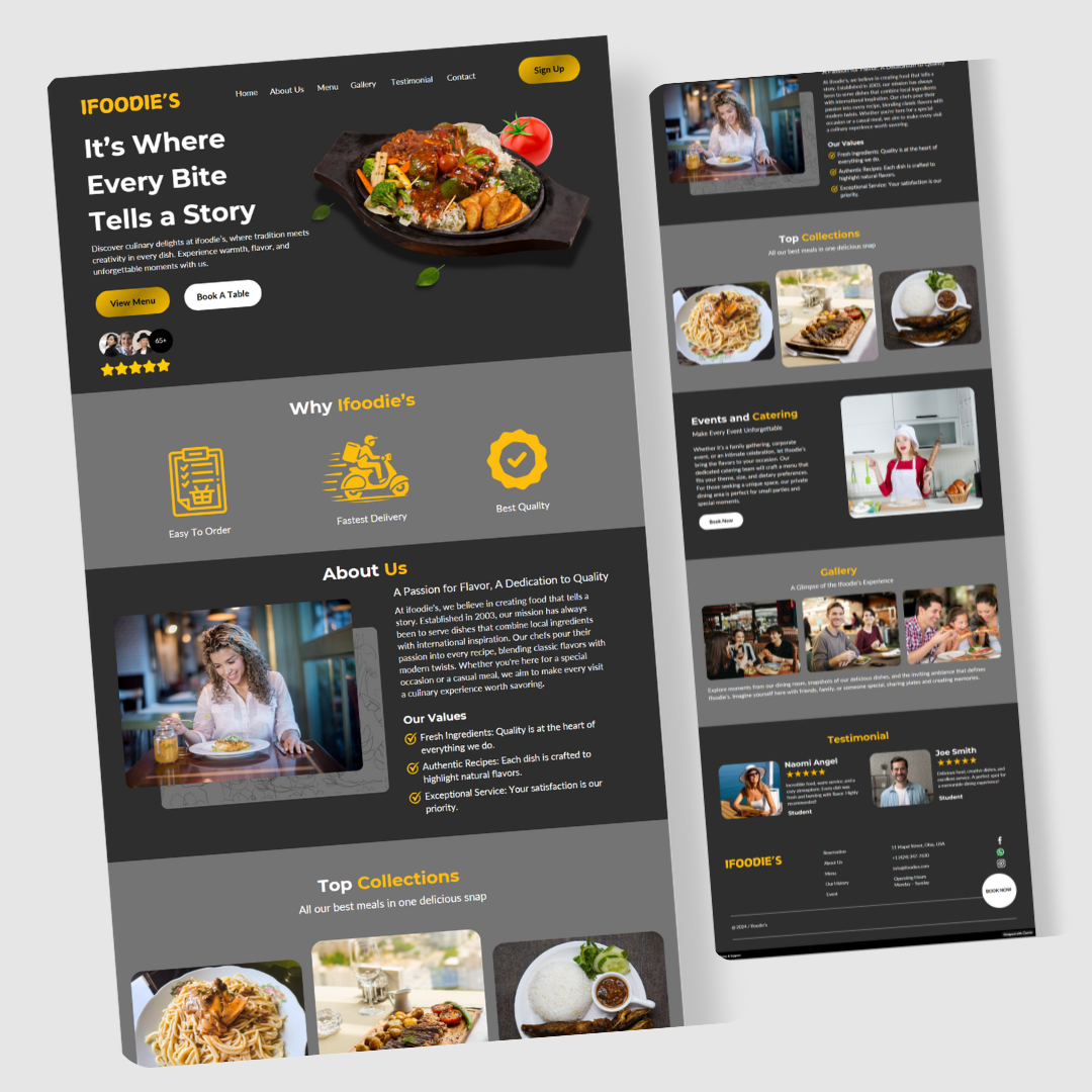 restaurant website