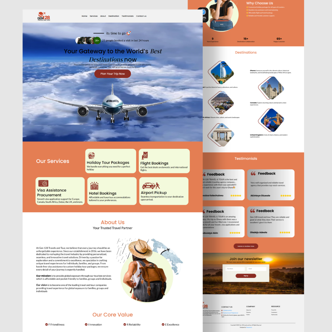 gen128travels website