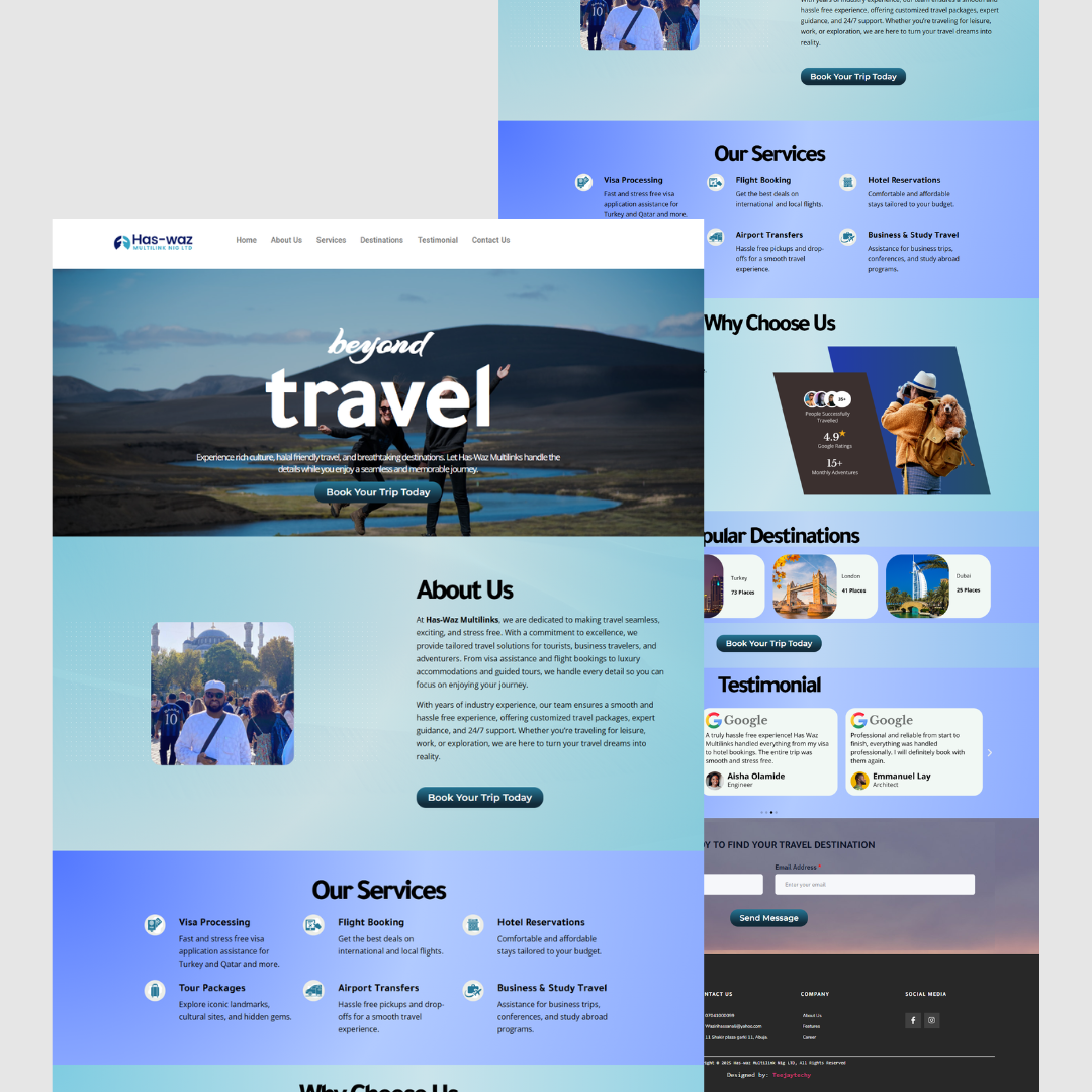 Haswaz travels website