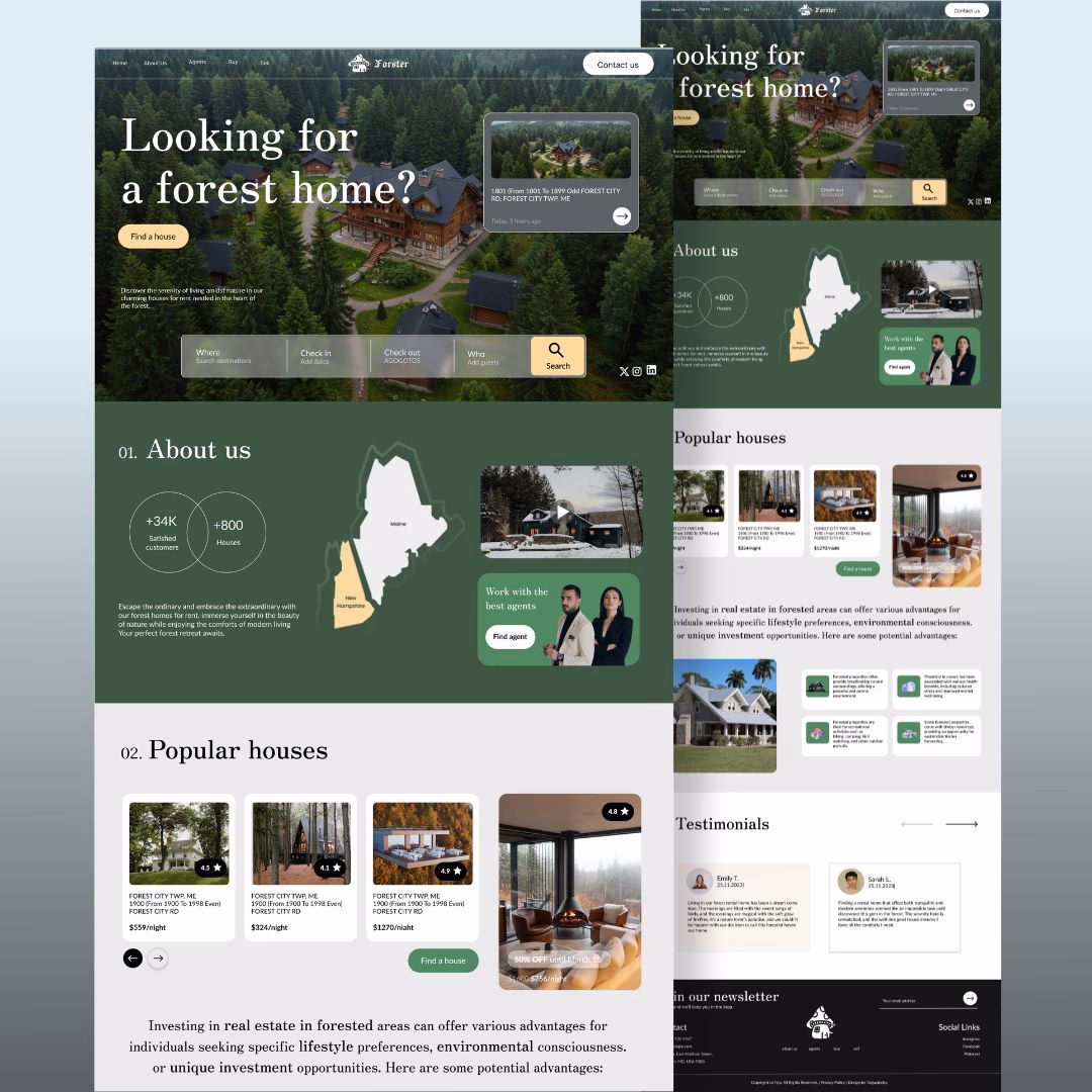 forest house mock up