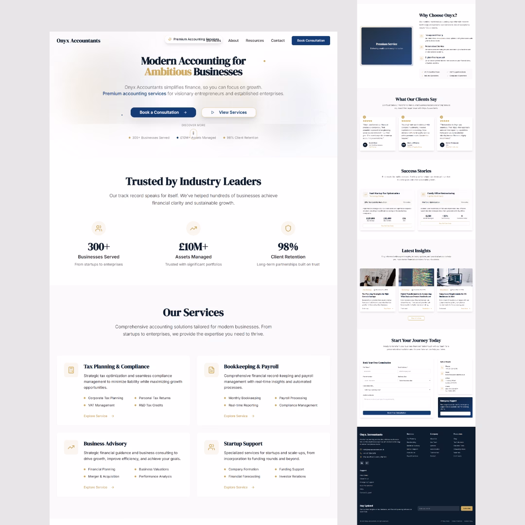 Onyx Accountants Mock up