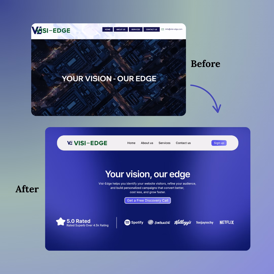 visi-edge website mock up full